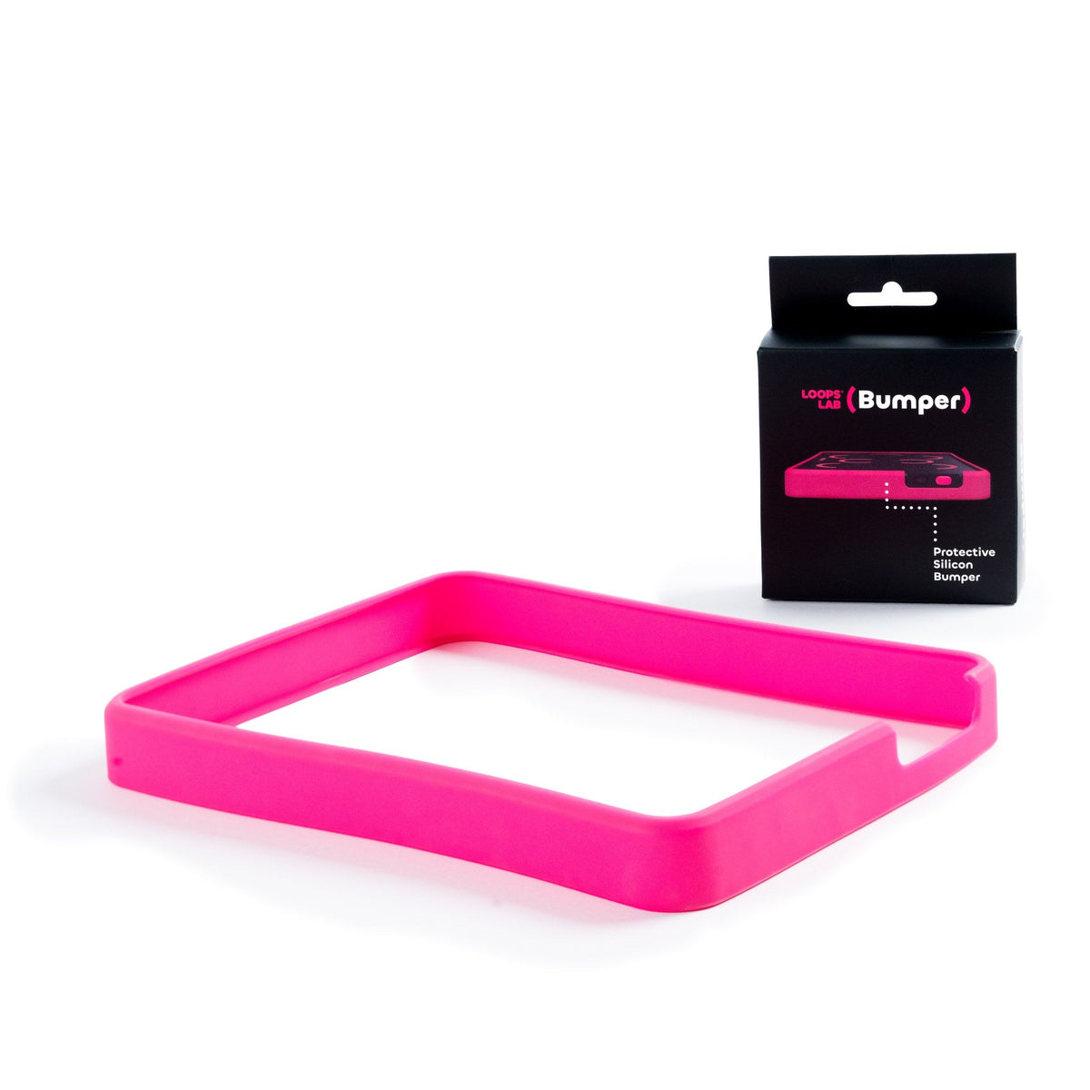 Pink Stage Bumper — silicone sleeve for the Loops Stage