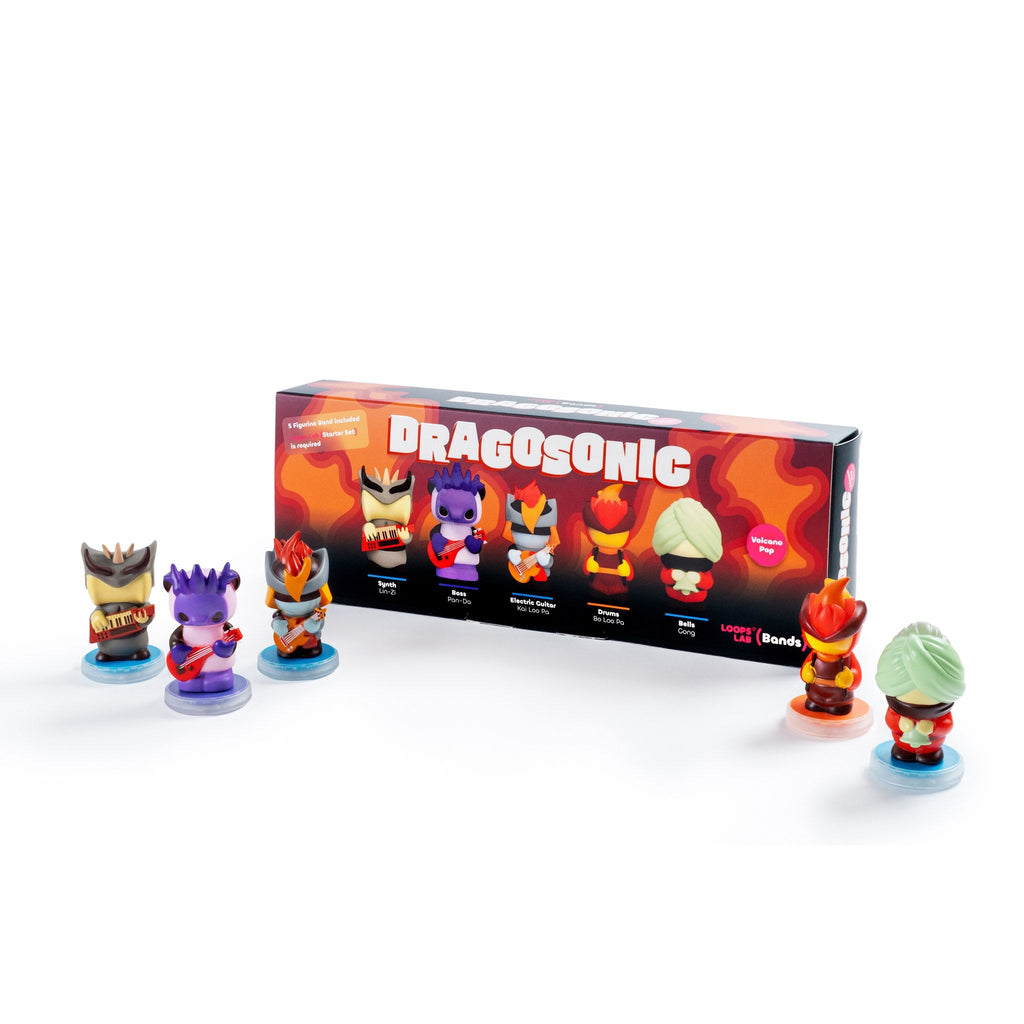 Dragosonic band — five figurines and box