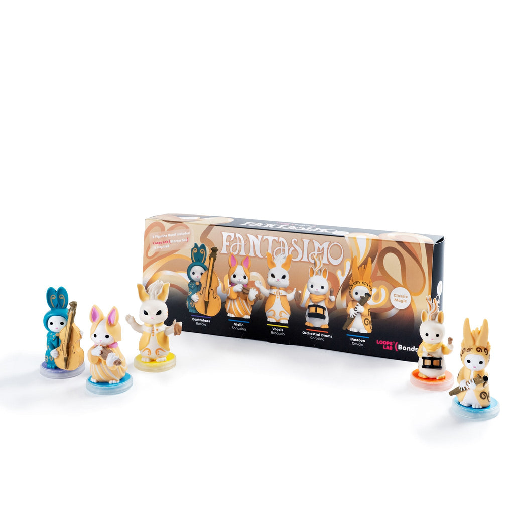 Fantasimo band — five figurines and box