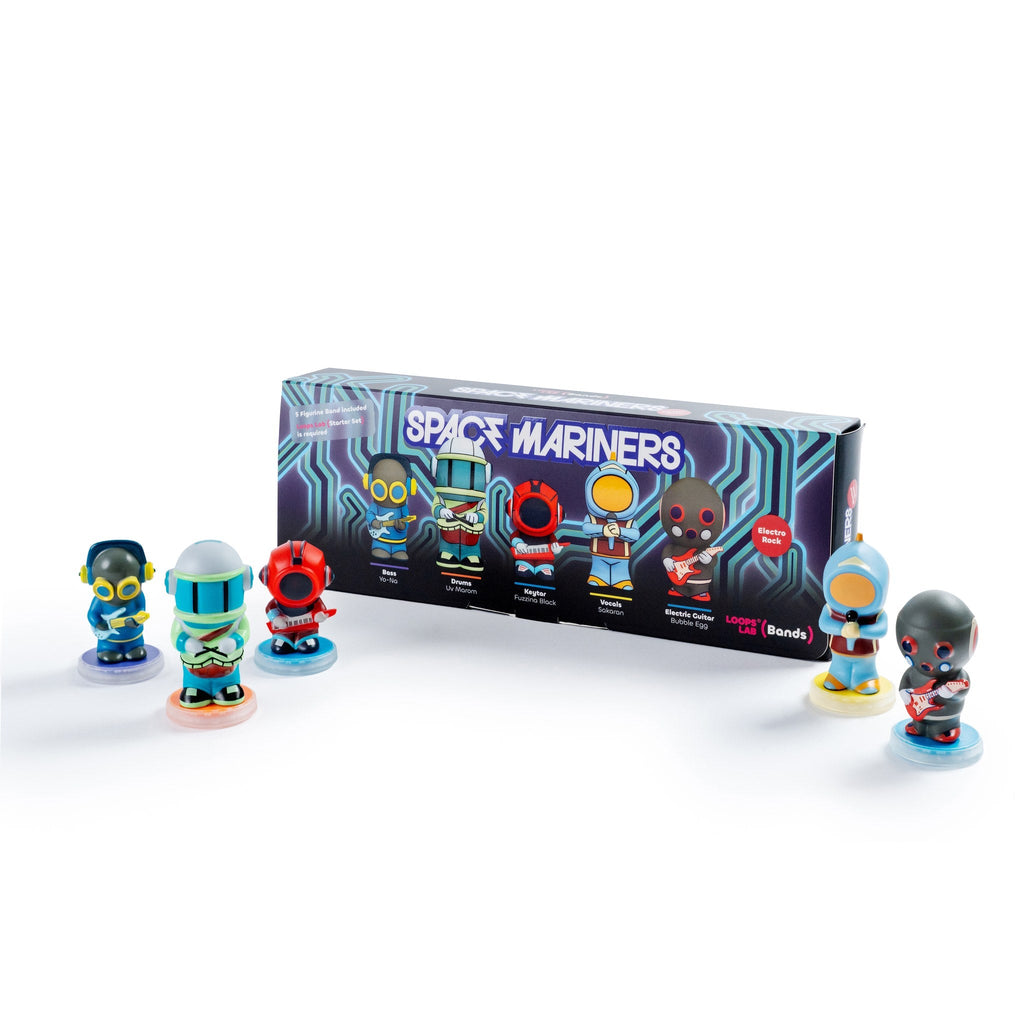 Space Mariners band — five figurines and box