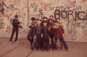 Kids turn a Bronx sidewalk into a playground, April 1973